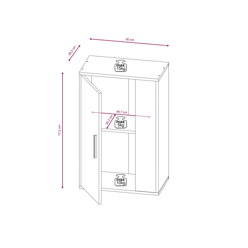 Ensemble mural BRICK blanc/noir