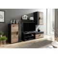 Ensemble mural BRICK marron/noir