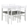 ENSEMBLE table à manger + 4x chaises EMILY, blanc