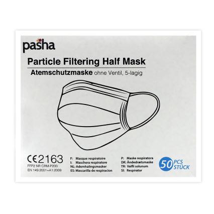 Équipement de protection - masque FFP2 NR CE 2163 KBL 50pcs