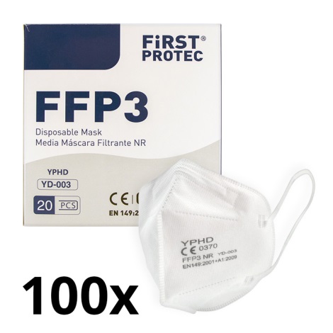 Équipement de protection - Masque FFP3 NR CE 0370 100pcs