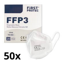 Équipement de protection - Masque FFP3 NR CE 0370 50pcs