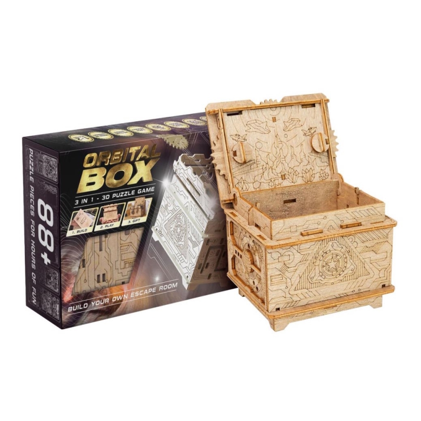 Boite de rangement à transmission mécanique puzzle 3D en bois –  Puzzledebois ™