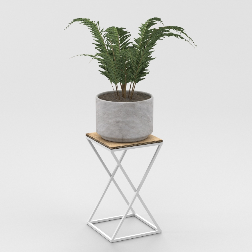 Étagère à plantes 40x24 cm blanc