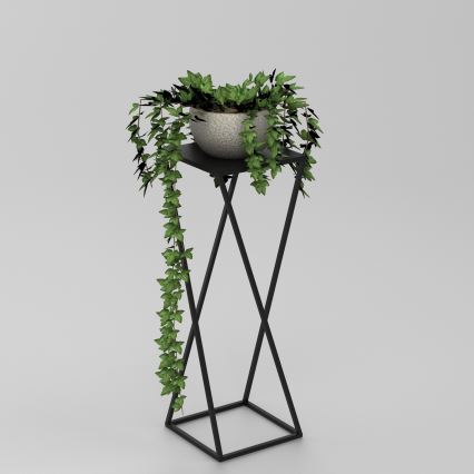 Étagère à plantes 70x24 cm noir