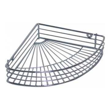 Étagère d'angle pour douche 22,7x31,5 cm chrome brillant