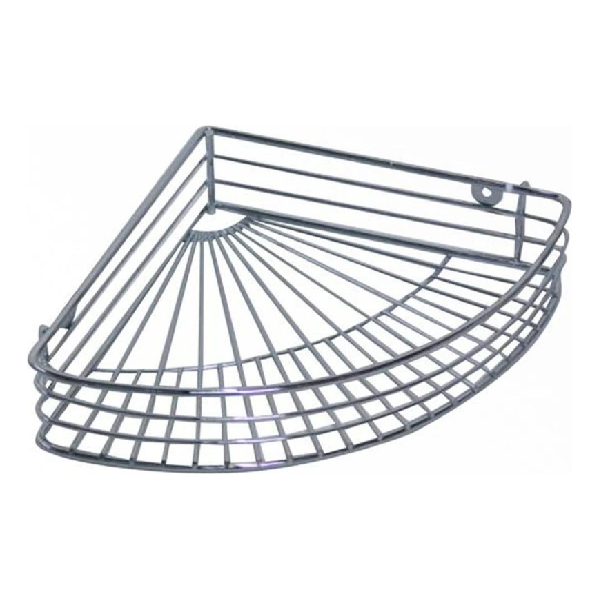 Étagère d'angle pour douche 22,7x31,5 cm chrome brillant