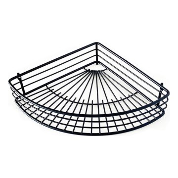 Étagère d'angle pour douche 22,7x31,5 cm noire