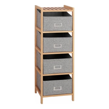 Étagère de rangement avec bacs REG 83x28 cm beige