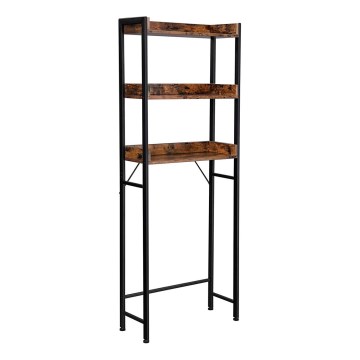 Étagère de salle de bains RENARO marron/noir