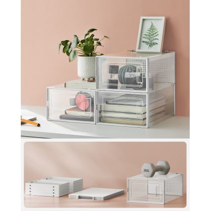 Étagère modulaire à compartiments BOXIFY blanche