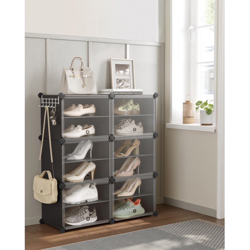 Étagère modulaire à compartiments BOXIFY, noire