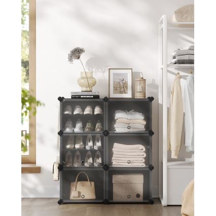 Étagère modulaire à compartiments BOXIFY, noire