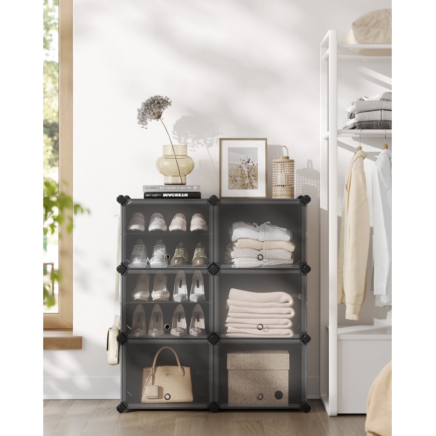 Étagère modulaire à compartiments BOXIFY, noire