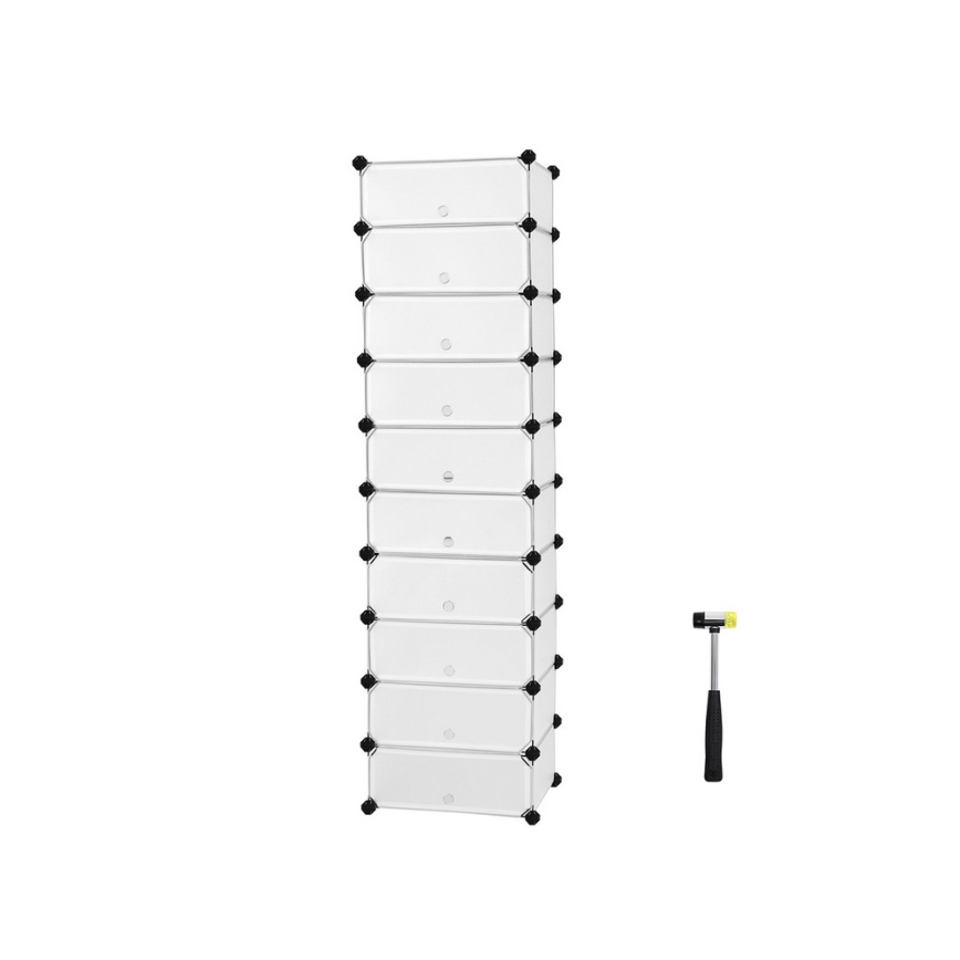 Étagère modulaire à tiroirs BOXIFY blanche