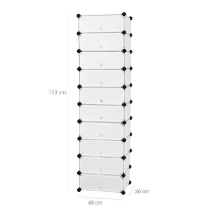 Étagère modulaire à tiroirs BOXIFY blanche
