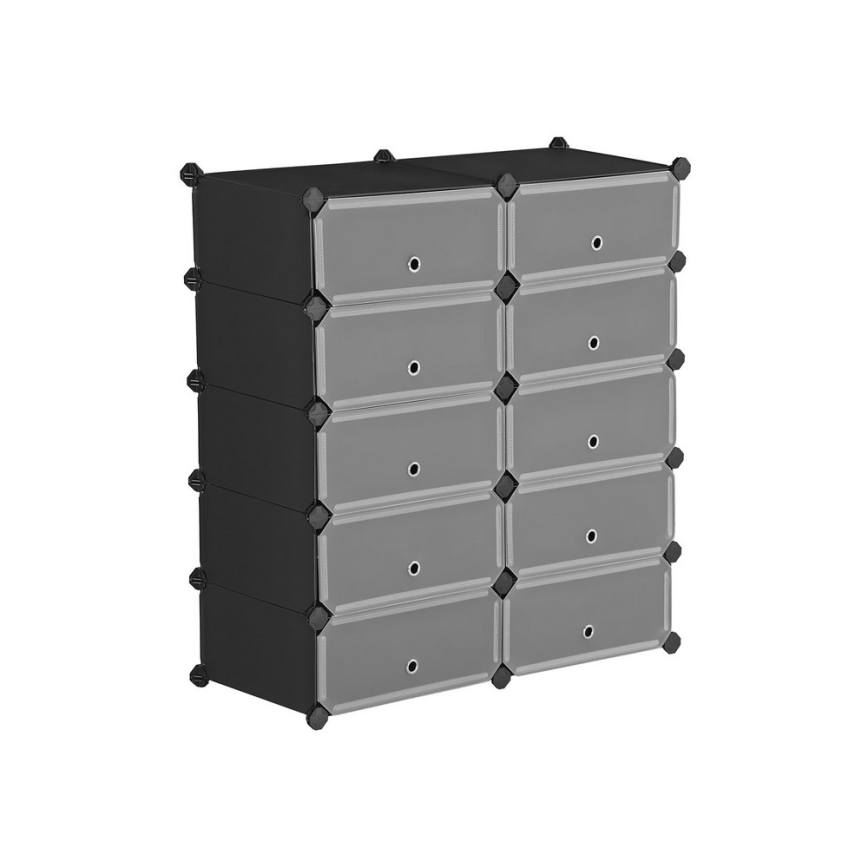 Étagère modulaire à tiroirs BOXIFY noire