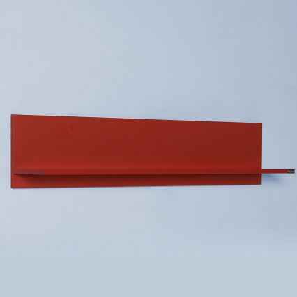 Étagère murale 25x120 cm rouge