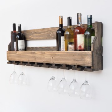 Étagère murale 28x102 cm épicéa marron