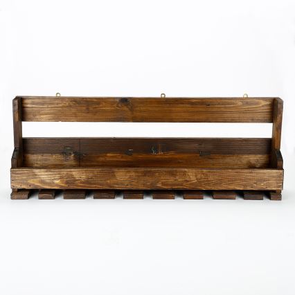 Étagère murale 28x102 cm épicéa marron