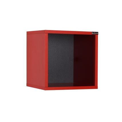 Étagère murale 33x33 cm rouge