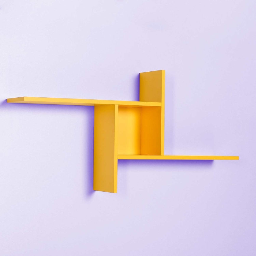 Étagère murale 50x100 cm jaune