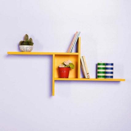 Étagère murale 50x100 cm jaune