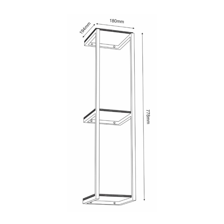 Etagère murale 77,5x18 cm