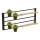 Étagère murale avec pots de fleurs et LED luminaire SHELF 50x118 cm noir/beige/pin