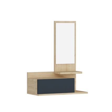 Étagère murale avec un miroir ROZELLA 90x60 cm beige/anthracite