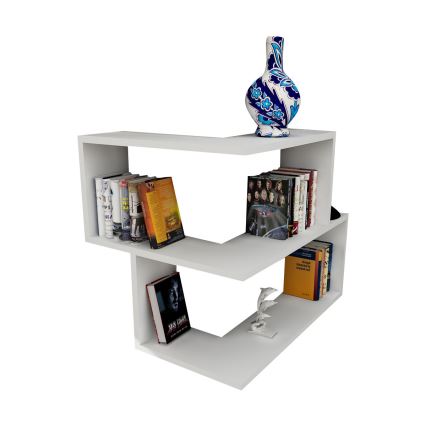 Étagère murale d'angle BULUT 55,4x45 cm blanche