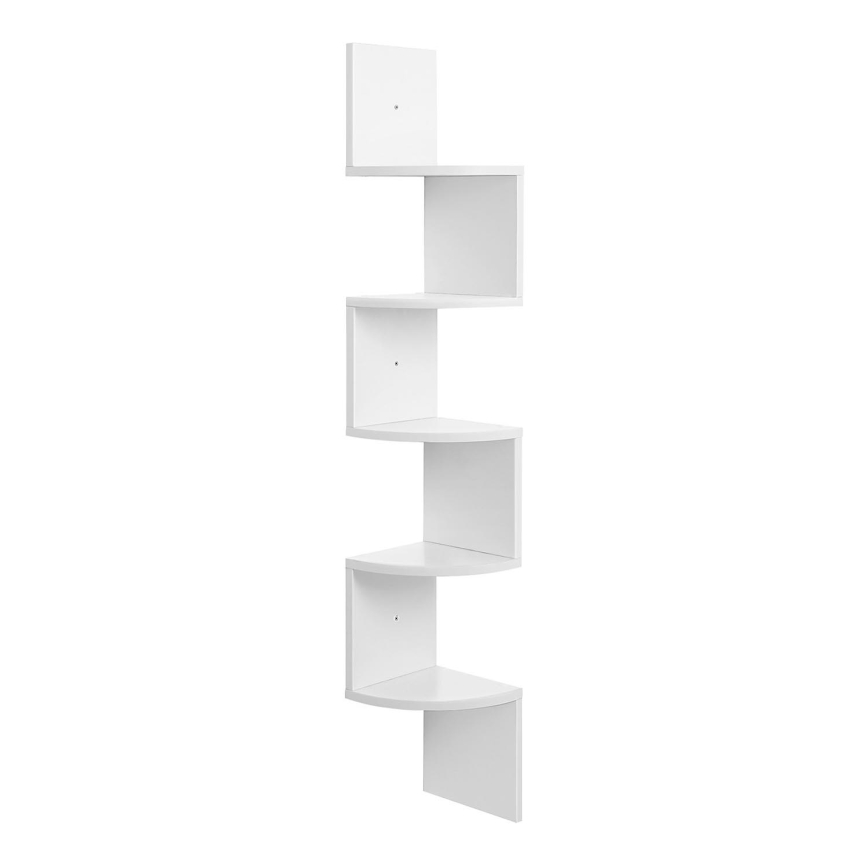 Étagère murale d'angle SNAKE blanche