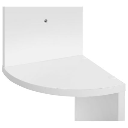Étagère murale d'angle SNAKE blanche