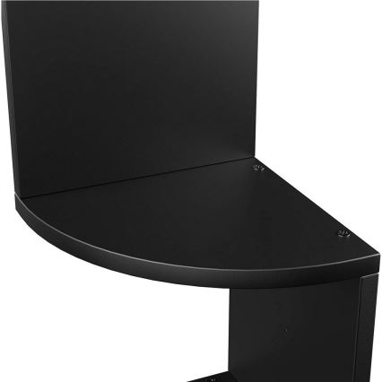 Étagère murale d'angle SNAKE noire