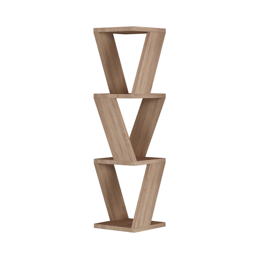 Étagère murale d'angle ZENA 85x22 cm marron