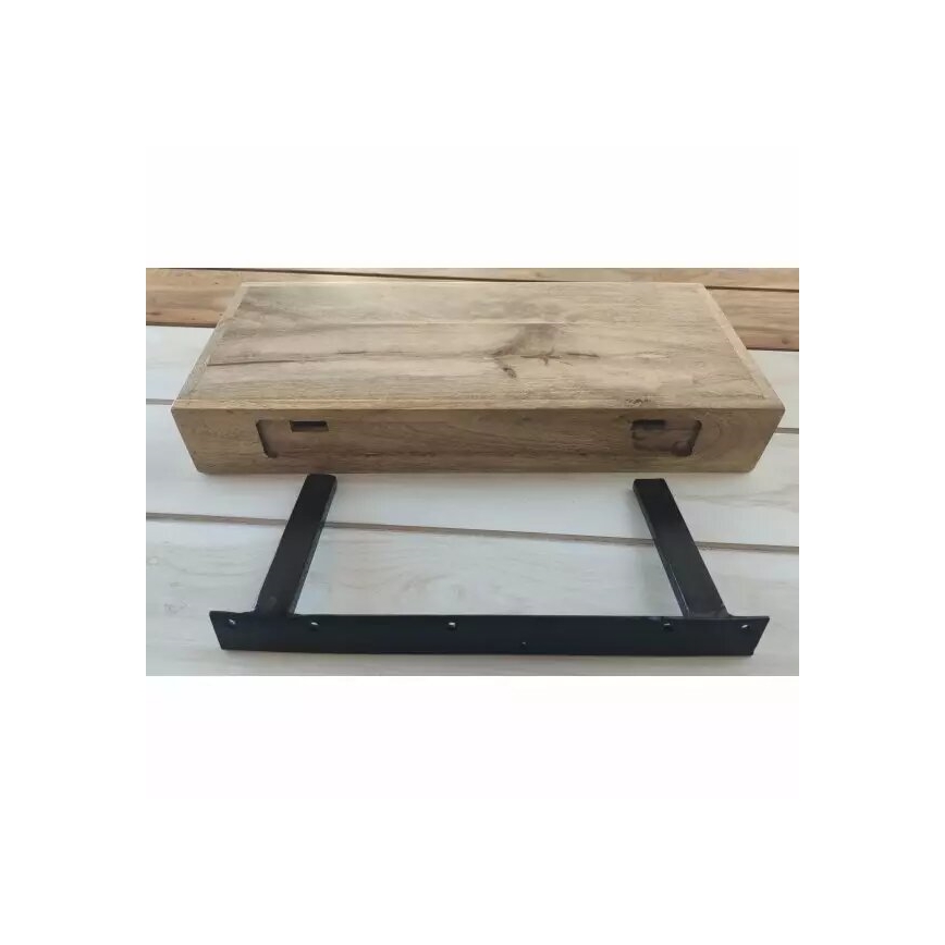 Étagère murale HINA 22x100 cm bois massif/manguier