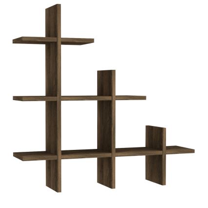 Étagère murale JUKE 80 x 81,8 cm marron