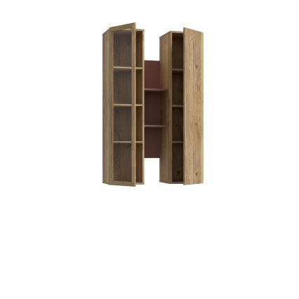 Étagère murale KIRO chêne/marron
