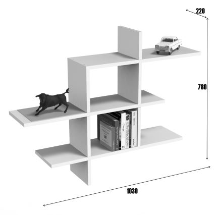 Étagère murale PELO 78x103 cm wenge
