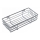 Étagère murale pour douche 12x25 cm chrome brillant
