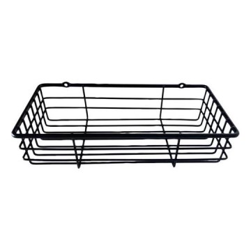 Étagère murale pour douche 12x25 cm noire