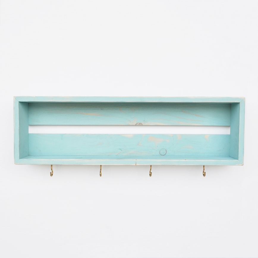 Etagère murale RAF 21x70 cm bleu épicéa