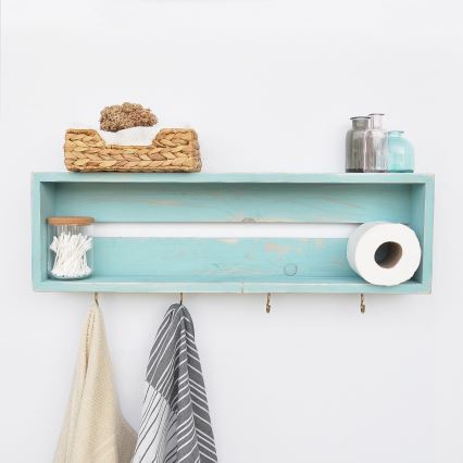 Etagère murale RAF 21x70 cm bleu épicéa