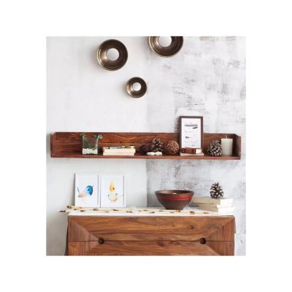 Étagère murale RAMI 22x100 cm bois massif/palissandre