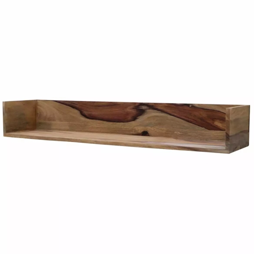 Étagère murale RAMI 22x100 cm bois massif/palissandre