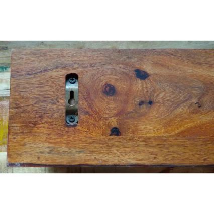 Étagère murale RAMI 22x100 cm bois massif/palissandre