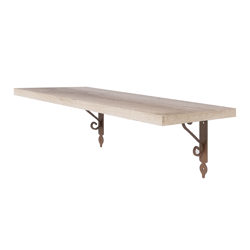 Étagère murale RETRO 20x60 cm beige/cuivre
