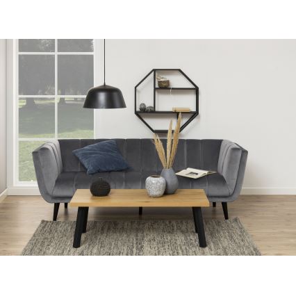 Étagère murale SARON 77x77 cm noire