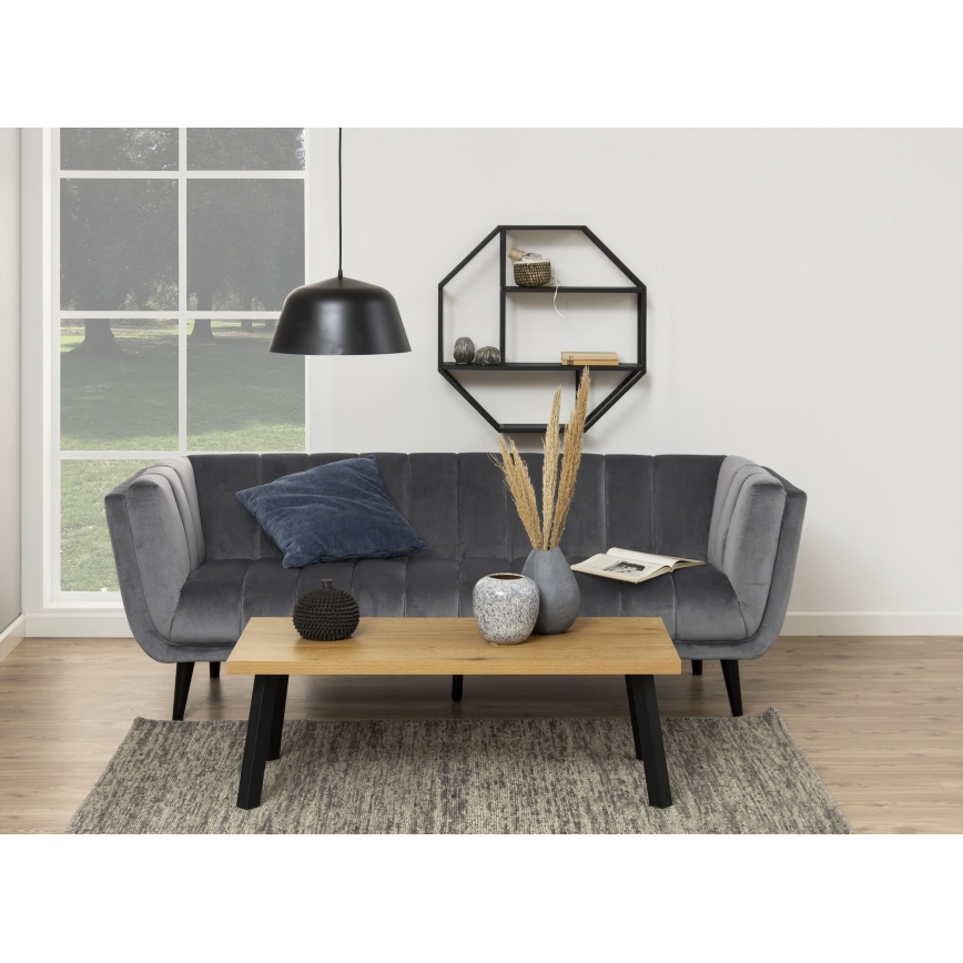 Étagère murale SARON 77x77 cm noire
