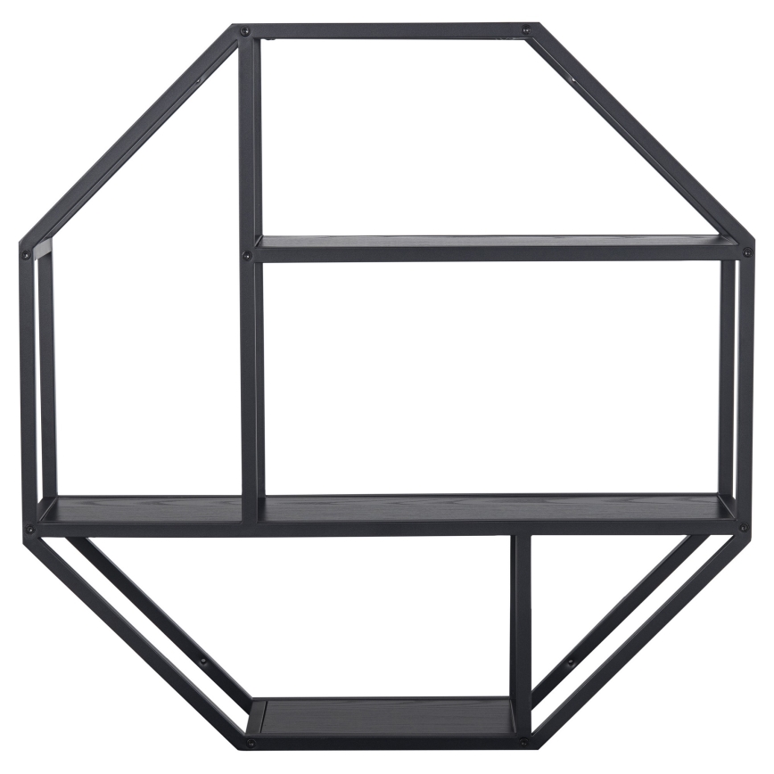 Étagère murale SARON 77x77 cm noire